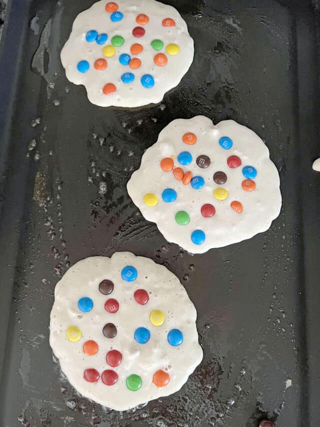M&amp;M Pancakes Recipe - We are not Martha