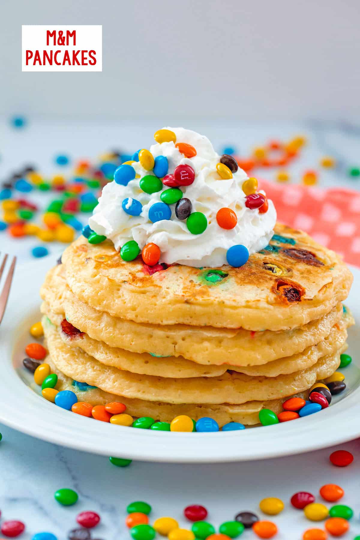 M&M Pancakes Recipe We are not Martha