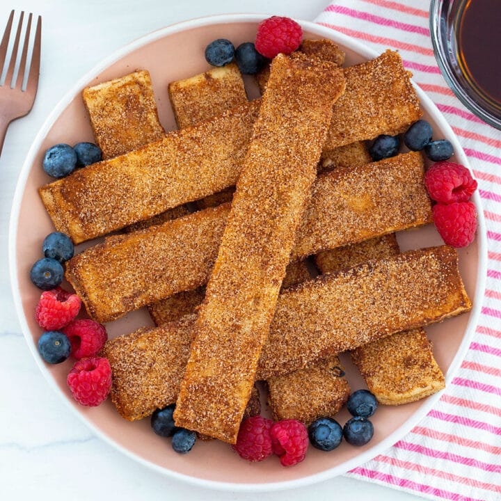 Cinnamon Sugar Naan French Toast Sticks We are not Martha