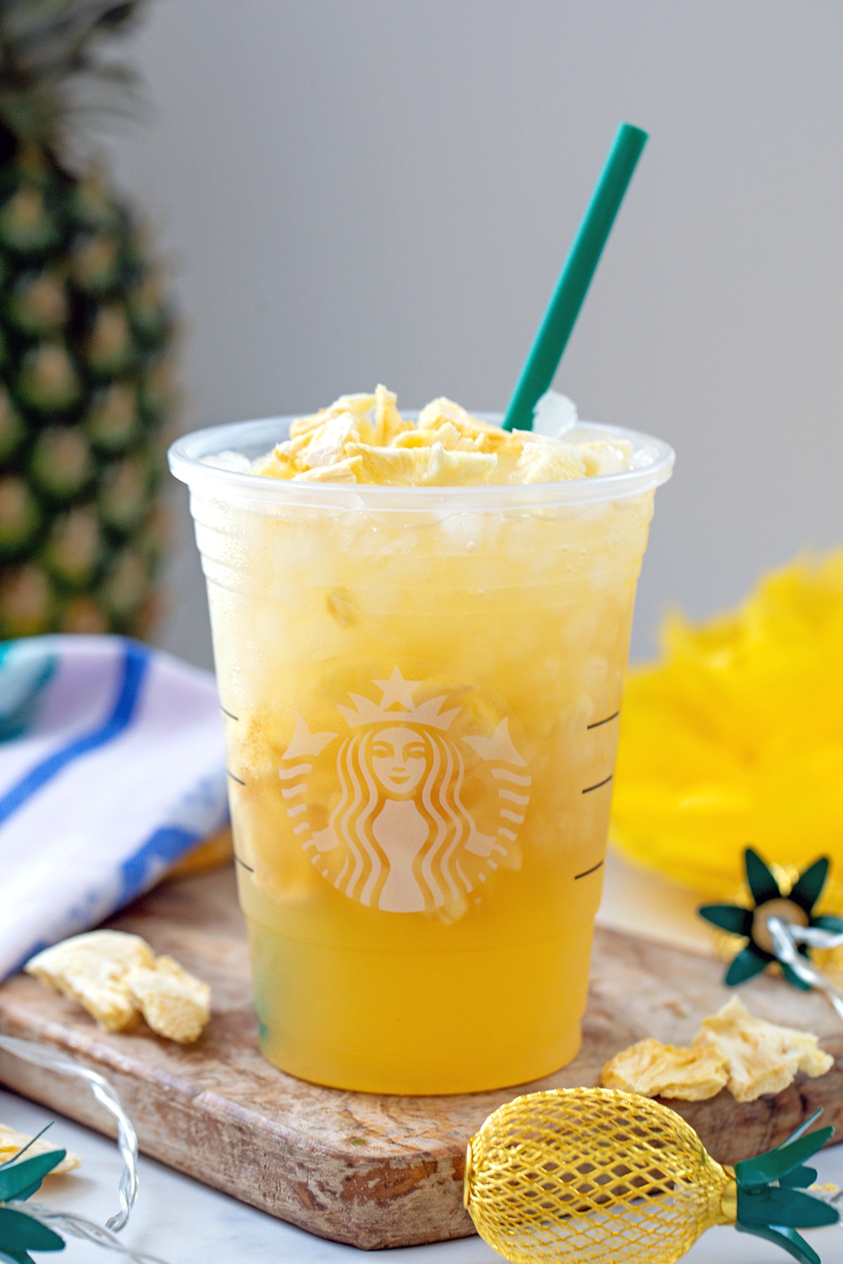 Pineapple Passionfruit Refresher Recipe - We are not Martha