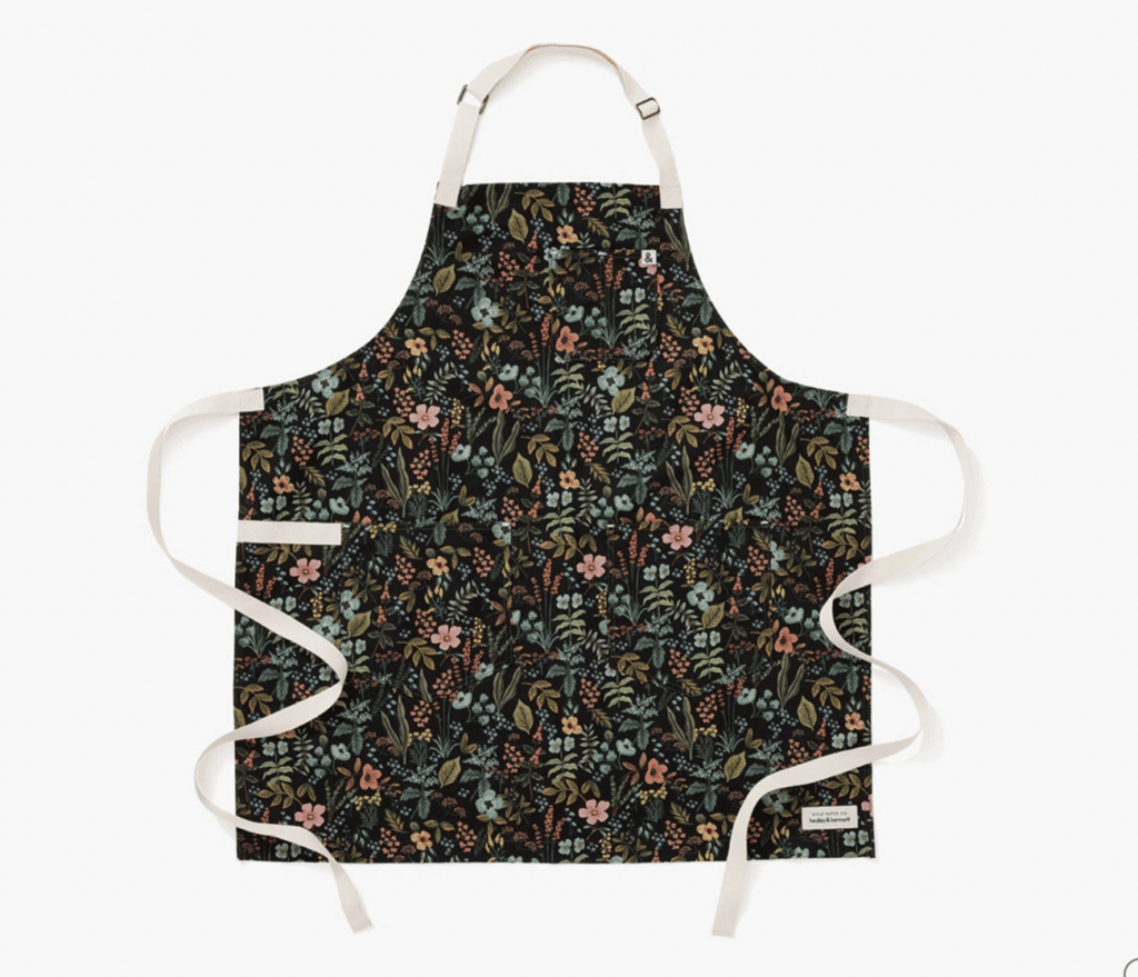 Black floral rifle apron.