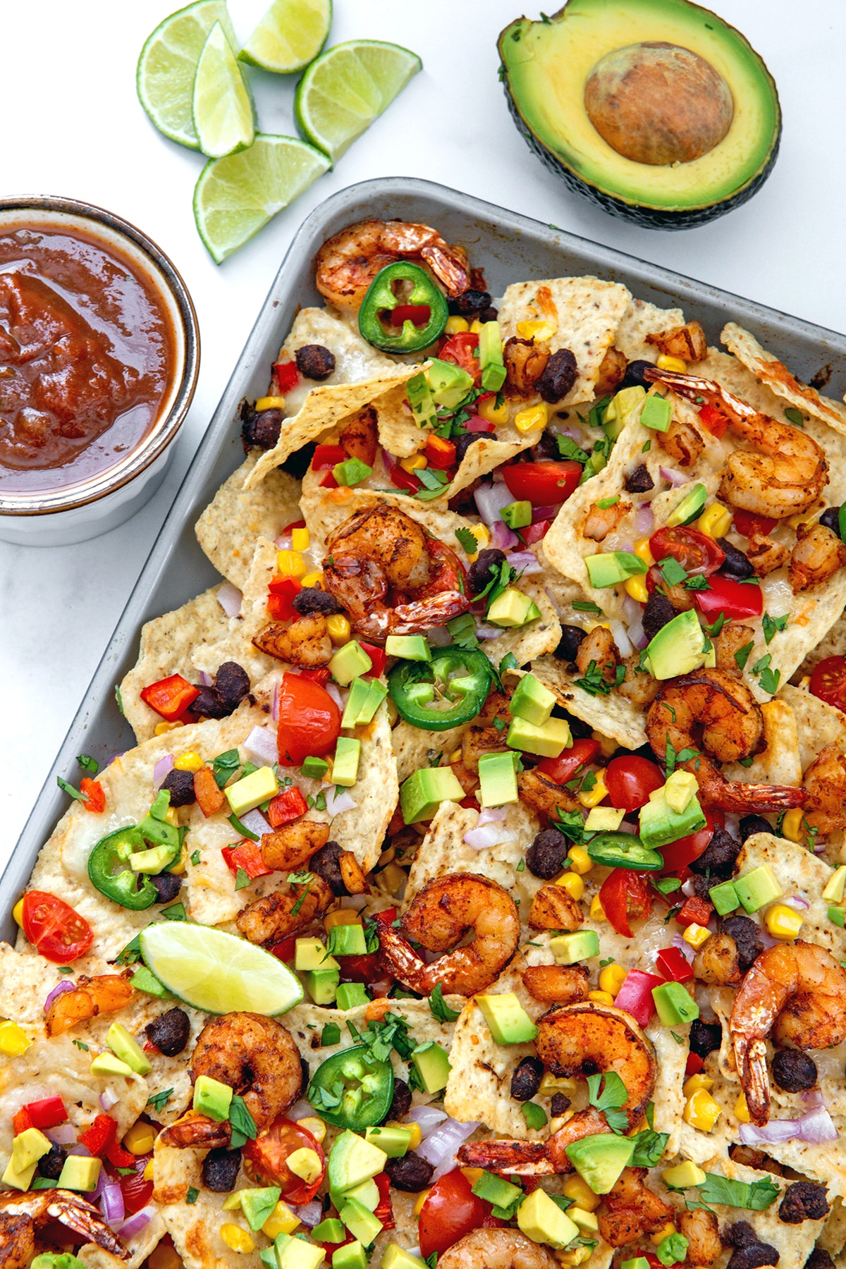 Shrimp Nachos Recipe - We are not Martha