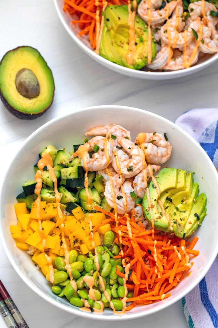 Shrimp Poke Bowls Recipe - We are not Martha