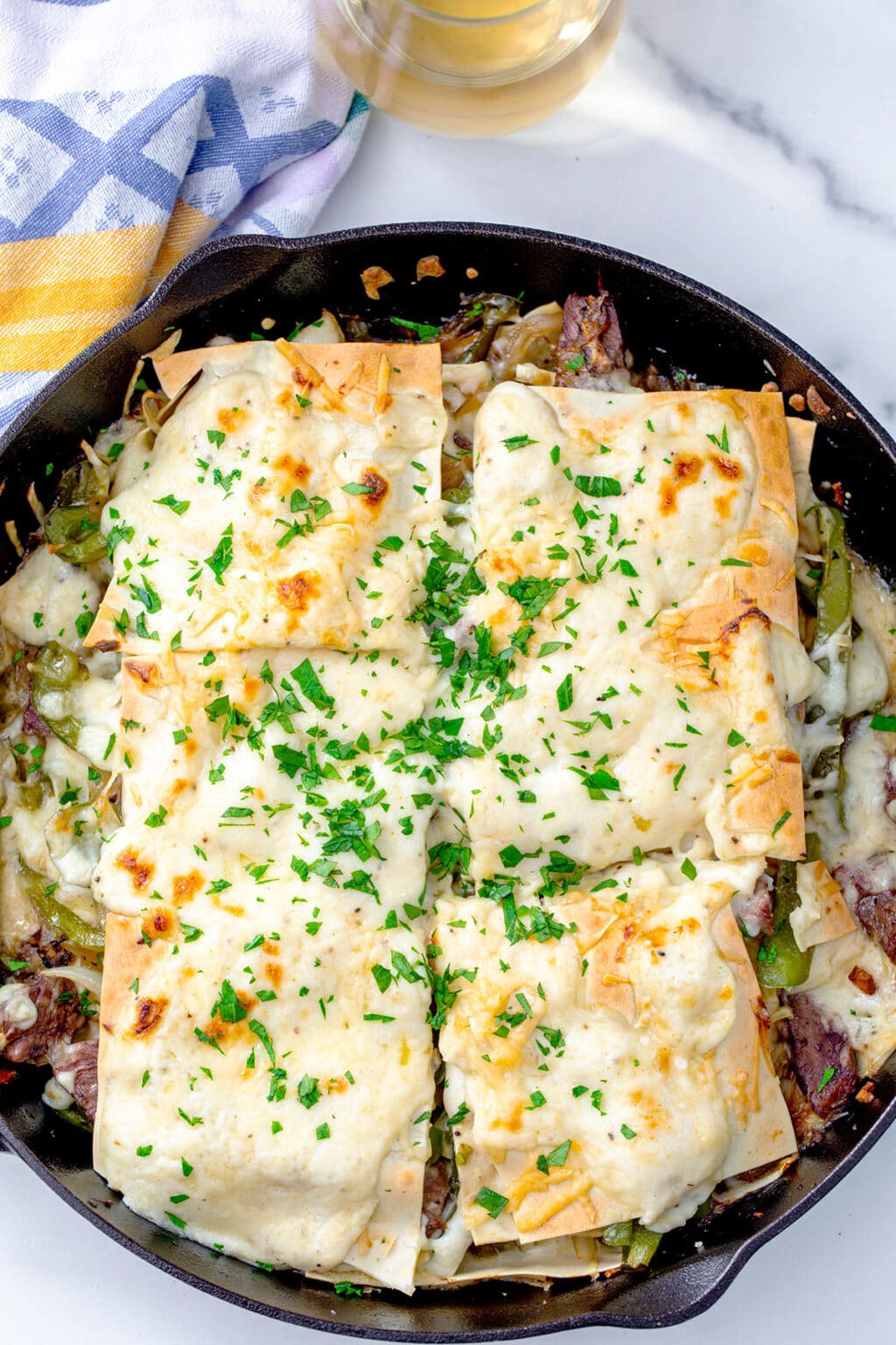 Steak and Cheese Lasagna Recipe We are not Martha