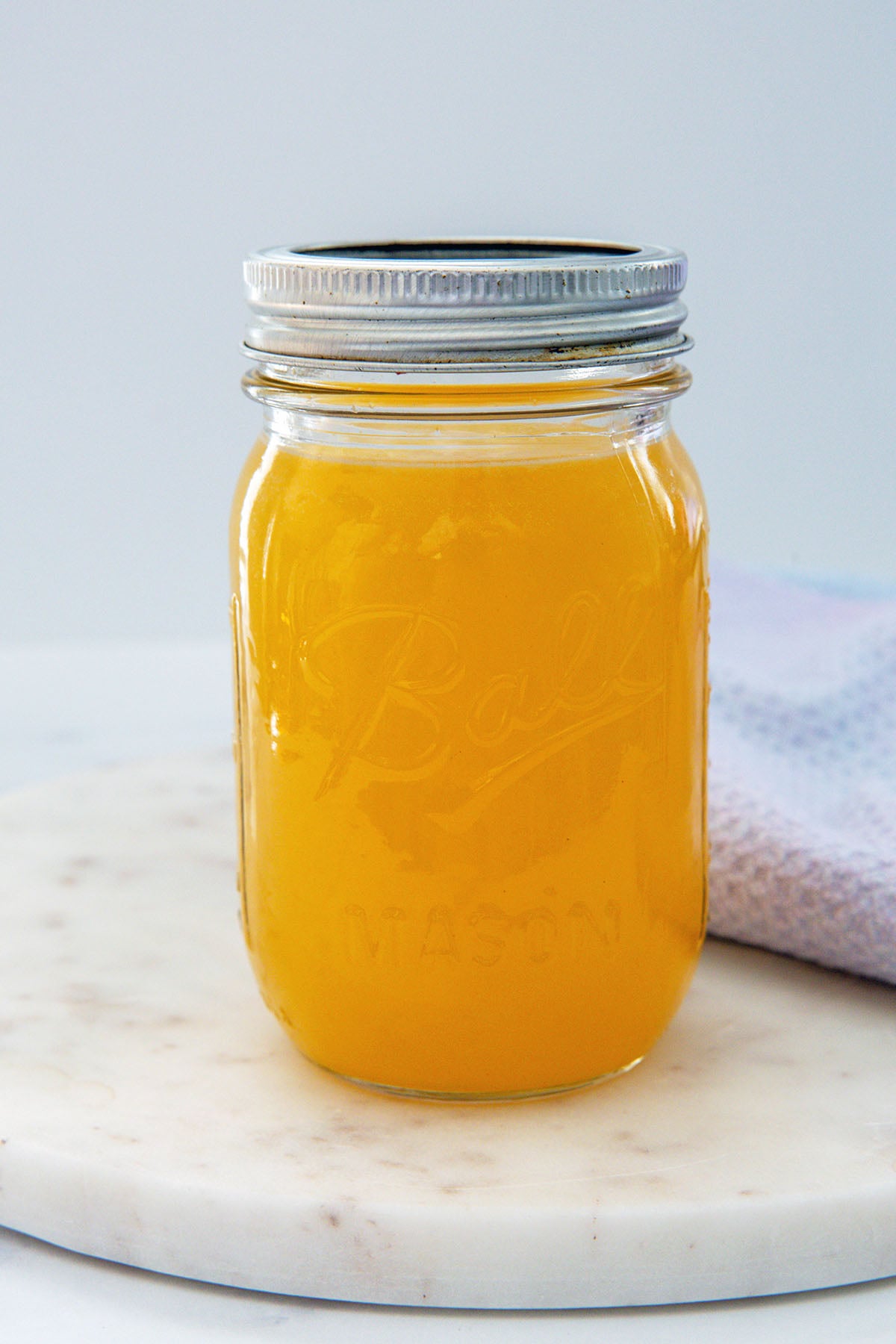 Tropical Butterfly Refresher base in a mason jar.