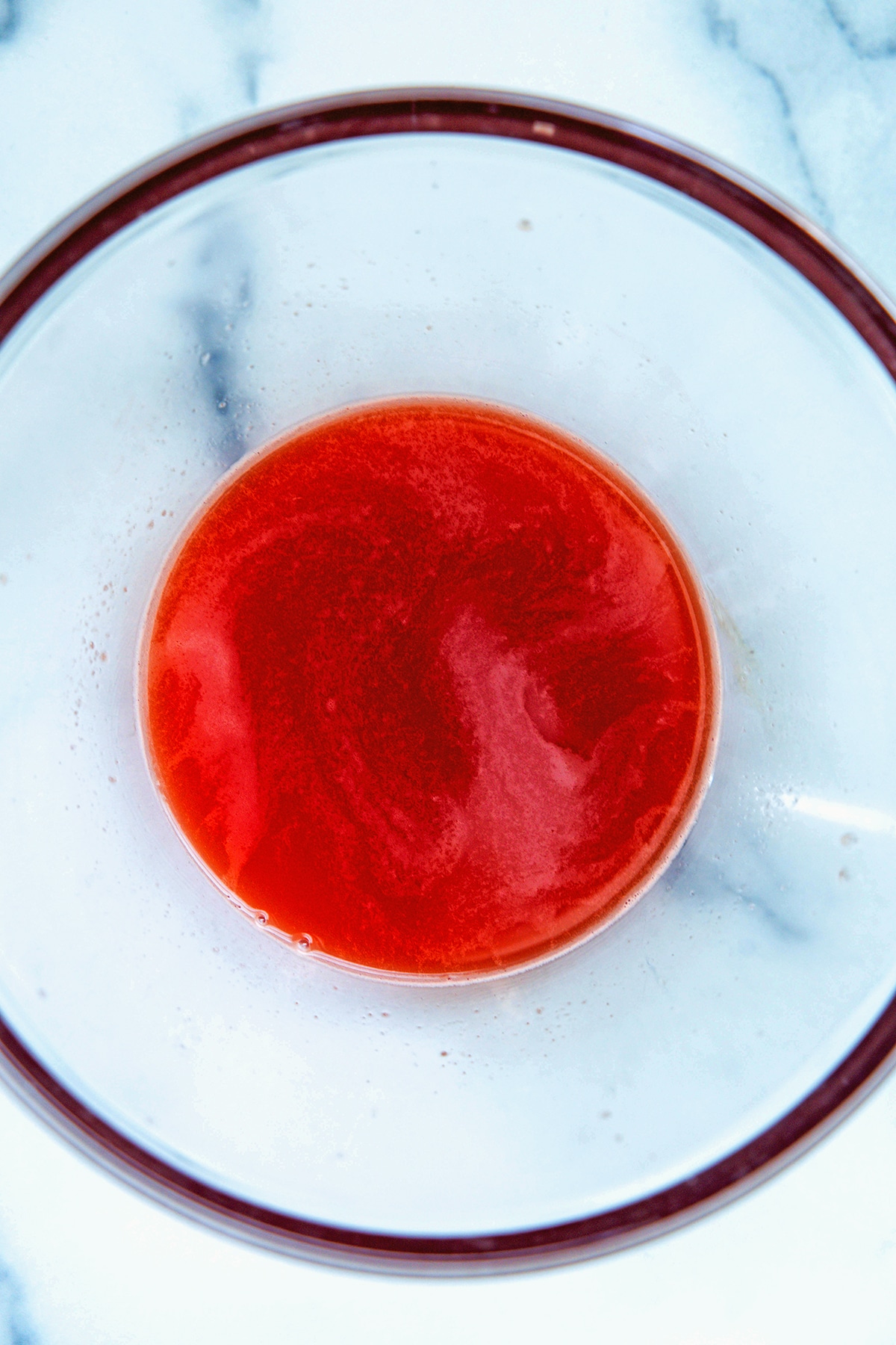 Watermelon juice in bowl.